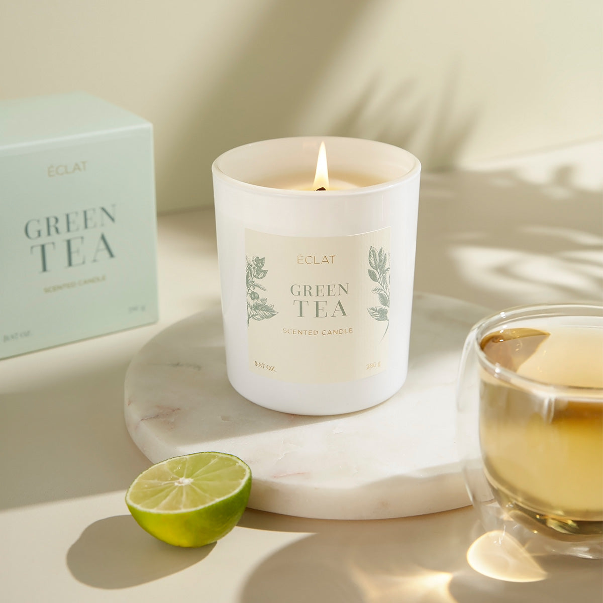 ÉCLAT Green Tea Sojowa Świeca Zapachowa