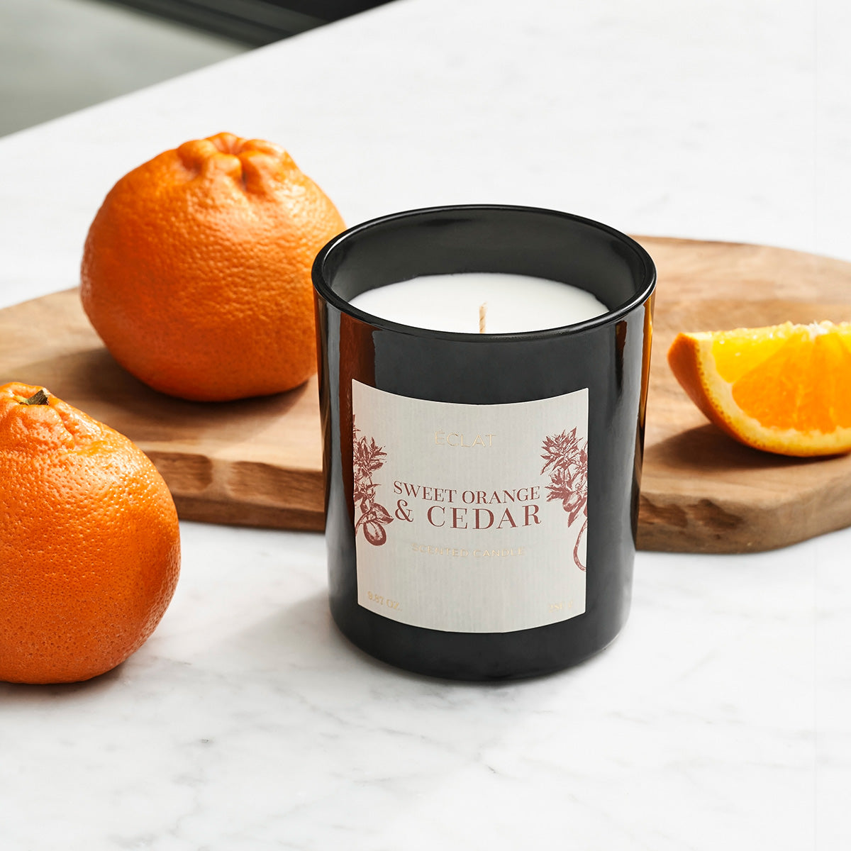 ÉCLAT Sweet Orange & Cedar Sojowa Świeca Zapachowa